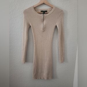 Forever 21 - Beige Ribbed Knit Dress
